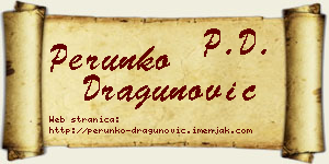 Perunko Dragunović vizit kartica